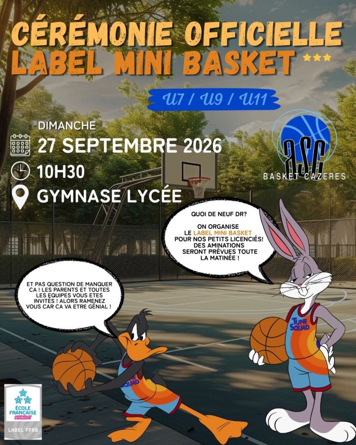 Label 3 étoiles Mini Basket